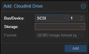 OVMF (UEFI) — SCSI Cloud-Init drive